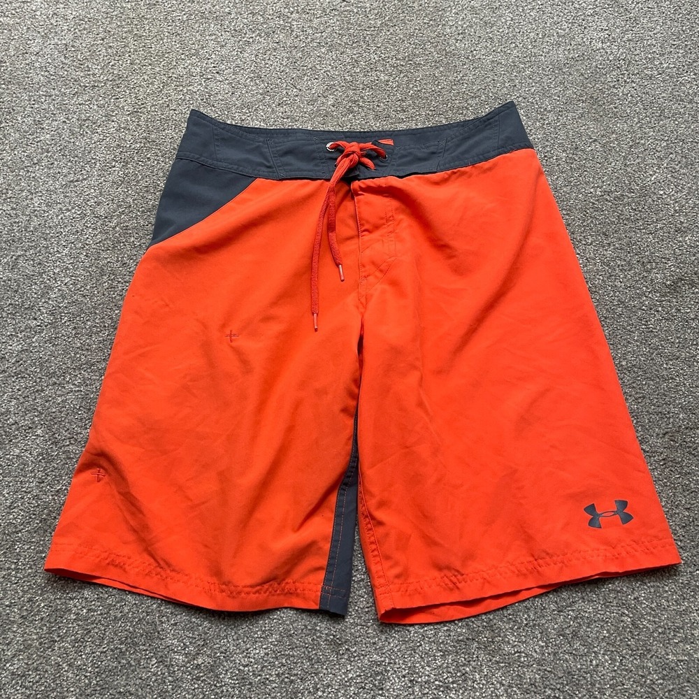Under Armour Shorts 30 Orange Heatgear Loose Unlined Board Summer 11 In Mens